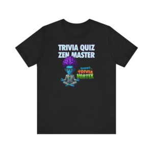 Trivia Zen Master (with logo) - Unisex Jersey Short Sleeve Tee